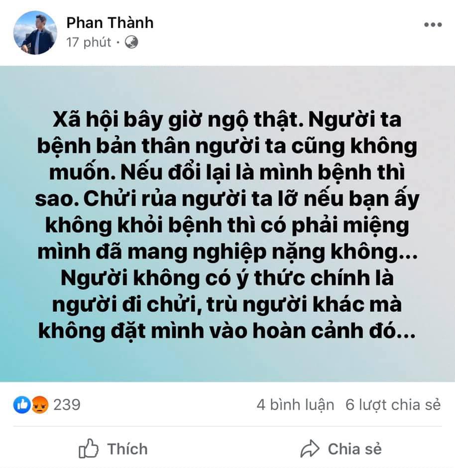 Sau phát ngôn vạ miệng, thiếu gia Phan Thành ủng hộ quỹ chống Covid-19 nhưng che số để tránh đàm tiếu-3