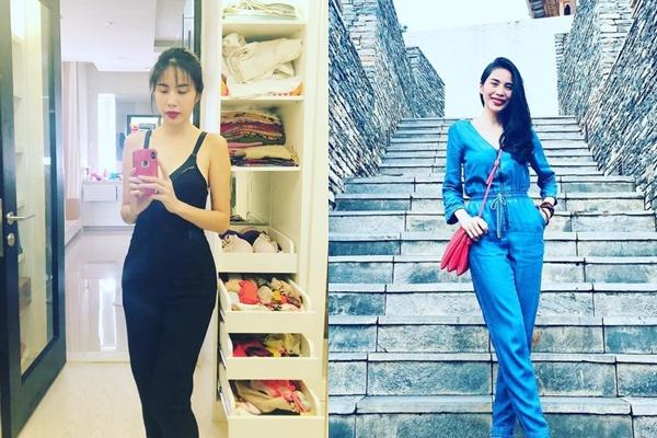 Nói tới những bộ đồ tôn dáng của Thủy Tiên, không thể không nhắc tới jumpsuit. Với jumpsuit đơn sắc hoặc có họa tiết, dù là ở nhà, xuống phố hay đi du lịch, cô lúc nào cũng trông gọn gàng nhưng vẫn đậm cá tính, trẻ trung và sành điệu.