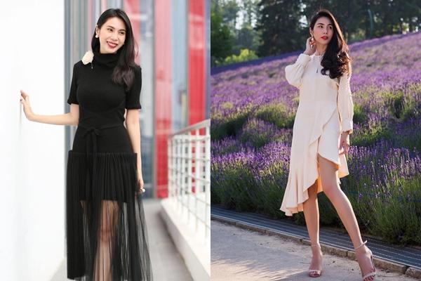 Bên cạnh đó, những bộ váy được nữ ca sĩ lựa chọn thường giúp cô khoe dáng triệt để khi có chiều dài trên gối, xẻ cao, không có quá nhiều chi tiết và bó sát. Nếu dài quá qua gối thì nhất định phải là đơn sắc.