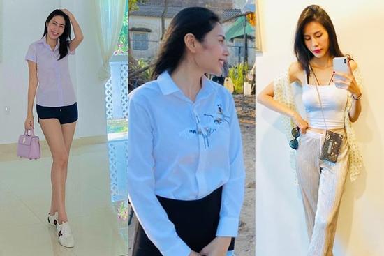 Thủy Tiên hàng ngày ăn mặc đơn giản vẫn tôn dáng không ngờ