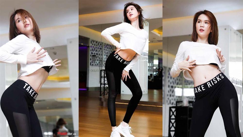 Tập nhảy quá hăng, Ngọc Trinh trượt chân ngã chúi đầu vào bàn nhưng vẫn phản ứng cực ngầu-1