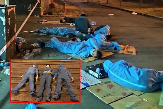 Ai xem mà không khóc khi nhìn những 'người thầm lặng' ngủ vạ vật tại khu cách ly như thế này?