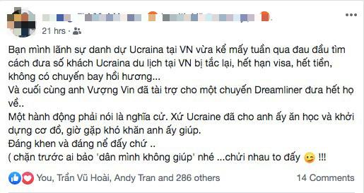 Tỷ phú Phạm Nhật Vượng thuê Boeing 787 Dreamliner giá 2 tỷ đồng/tiếng đưa người Ukraine ở Việt Nam về nước-3