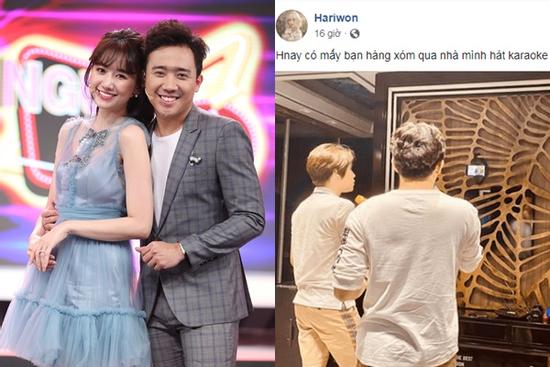Rủ bạn bè đến nhà hát karaoke, vợ chồng Hari Won - Trấn Thành để lộ bí mật giấu kín cả năm trời
