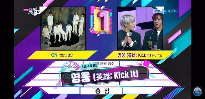 Triệt tiêu ON của BTS, NCT 127 xuất sắc giành cúp chiến thắng đầu tiên cho Kick It trên Music Bank-3