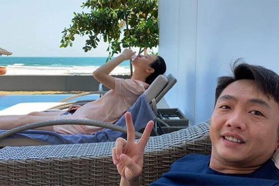 Vợ Cường Đô La phủ nhận tin đồn mang bầu dù tiếp tục lộ ảnh vòng 2 bất thường