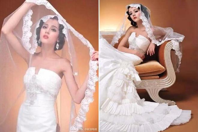 Địch Lệ Nhiệt Ba làm mẫu ảnh cưới thời đại học-4