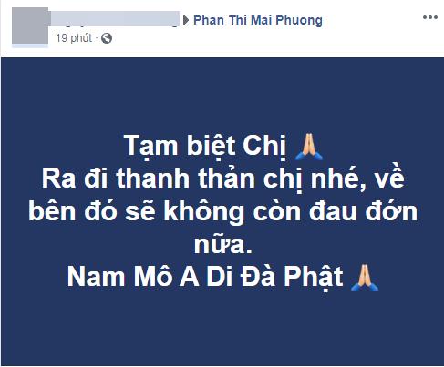 Hàng ngàn khán giả vào trang cá nhân của Mai Phương nói lời tạm biệt-5