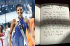 Bố Hoàng Thùy viết thư tay xúc động trước ngày con gái lên đường thi Miss Universe
