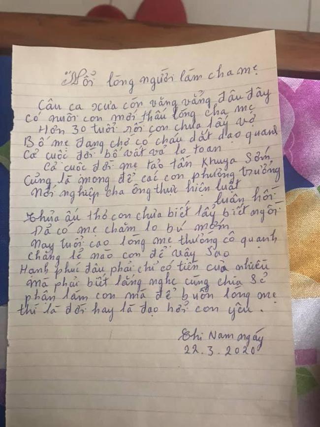 Thanh niên 30 tuổi chưa lấy vợ liền bị bố mẹ viết tâm thư dằn mặt, đọc xong ai cũng nghẹn nghẹn-2