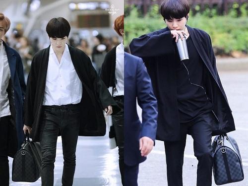 BTS thể hiện gu thời trang nơi phi trường: Đẳng cấp diện túi hàng hiệu đắt xắt ra miếng-7