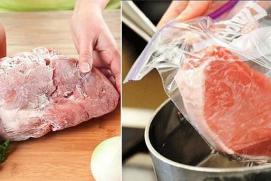 Thịt lợn trữ đông trong tủ lạnh, tuyệt đối không làm điều này khi rã đông kẻo hối không kịp