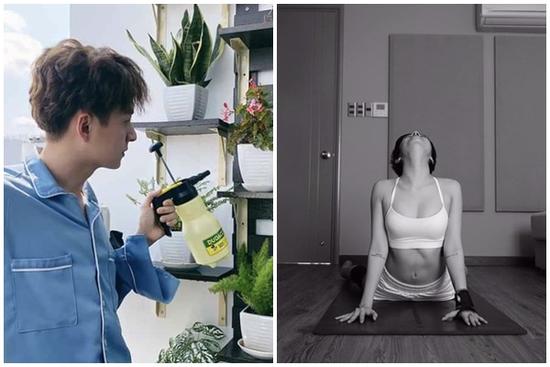 Sao Việt làm gì trong ngày đầu cách ly toàn xã hội?