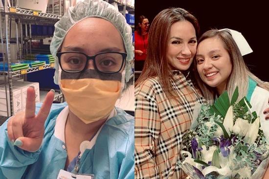 Phi Nhung như ngồi trên đống lửa vì con gái đang làm y tá tại Mỹ
