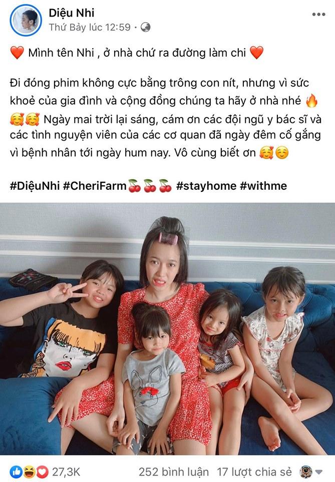 Diễn viên Việt thất nghiệp vì dịch Covid-19: Lan Ngọc mở tiệm tạp hóa, Diệu Nhi làm cô trông trẻ-4
