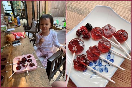 Chồng không thích cho con ăn kẹo, Phan Như Thảo vẫn tự làm kẹo mút thơm ngon cho con gái