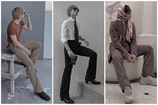 Chán style hip hop 'bụi phủi', Sơn Tùng giờ đóng bộ, mặc quần ống loe, giày gót cao nữ tính