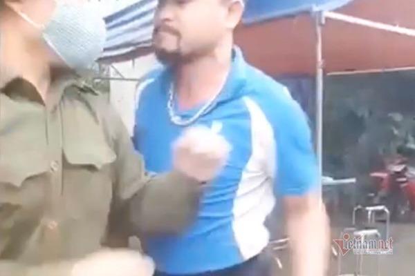 Bị nhắc đeo khẩu trang, người đàn ông Hải Dương dọa đánh cán bộ-1