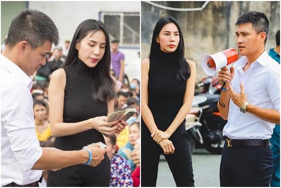 Thủy Tiên bênh vực Công Vinh khi ông xã bị mắng từ thiện xa xôi mà quên mất nơi sinh trưởng