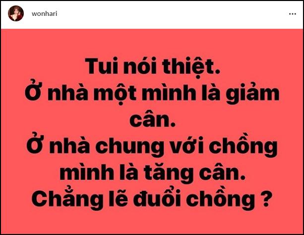 Vừa than vì Trấn Thành làm mình tăng cân, Hari Won chia sẻ bài tập giảm cân tại nhà khi tránh dịch Covid-19-1