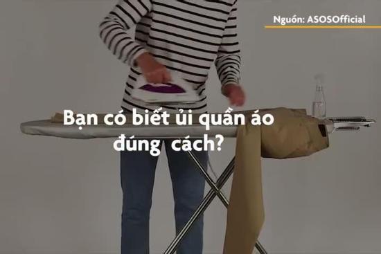 Đây chính là bí kíp ủi quần áo đúng cách