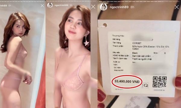 Sau nhiều lần hớ hênh úp mở nội y, giờ thì Ngọc Trinh bị tung ảnh phơi nguyên vòng 1 khi thay đồ!-7