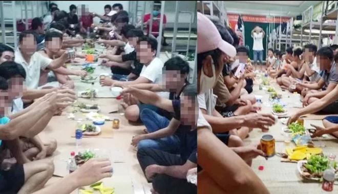 Nhóm người tụ tập ăn uống trong khu cách ly bị phạt 800.000 đồng-1