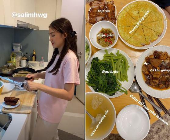 Mâm cơm trong những ngày cách ly xã hội của nghệ sĩ Việt-7