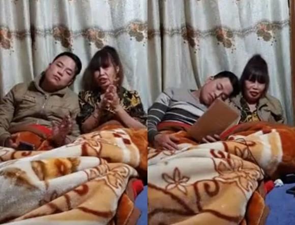 Cô dâu 63 tuổi ở Cao Bằng dậy sóng MXH với màn dùng miệng đút đồ ăn cho chồng trẻ-1