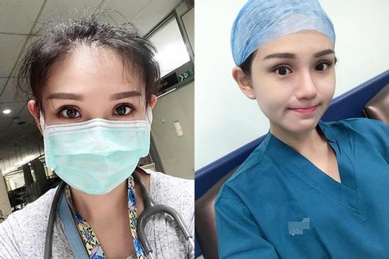 Tháo bỏ khẩu trang, hai nhân viên y tế được chú ý vì quá xinh đẹp