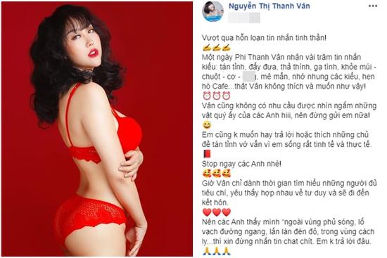 Phi Thanh Vân: 'Một ngày tôi nhận được vài trăm tin nhắn tán tỉnh và hình ảnh nhạy cảm'