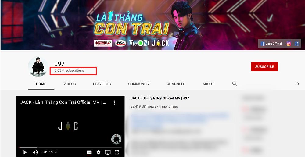 Jack vượt loạt sao quốc tế lọt top 50 kênh Youtube có lượt đăng ký nhanh nhất thế giới-1