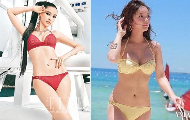 Ảnh mặc áo tắm thời mới vào nghề của Angelababy-3