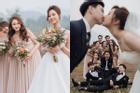 Ảnh cưới cặp đôi Lào Cai gây sốt: Từ cô dâu, chú rể đến hội bạn thân toàn 'cực phẩm' nhan sắc