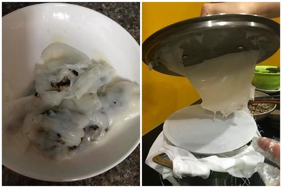 Cách ly ở nhà, chị em 'đu trend' làm món bánh cuốn homemade và ná thở với sản phẩm 'toang hoác'