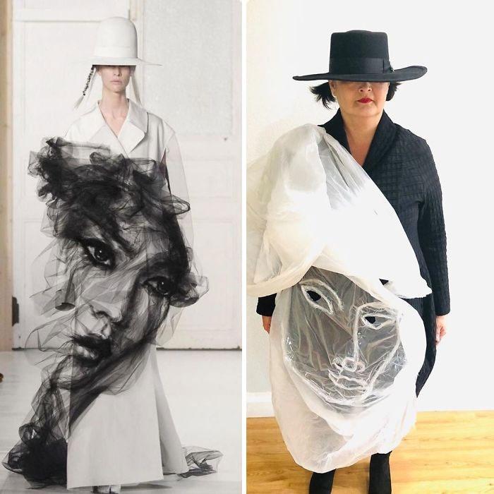 Dân mạng rộ mốt chế thiết kế nổi tiếng, biến nhà thành sàn catwalk-7