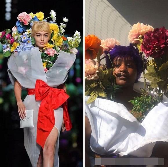 Hết dùng gối làm váy, cư dân mạng lại nảy nhiều ý tưởng cosplay trang phục từ sàn diễn-4