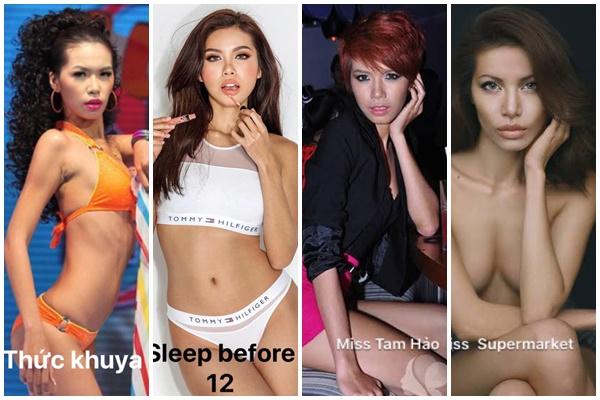 Minh Tú diện áo tắm, o ép vòng một như muốn trực trào ra ngoài-6