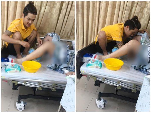 Giữa phòng phụ sản đông người, chồng làm việc nhạy cảm cho vợ khiến dân tình đỏ mặt xấu hổ-1