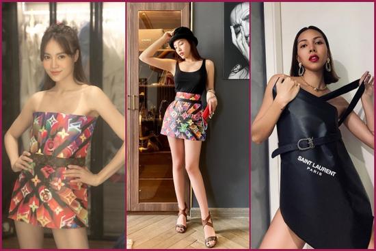 Trend lấy gối làm váy nhạt dần, Kỳ Duyên và Minh Triệu dùng túi giấy hàng hiệu che thân siêu sexy