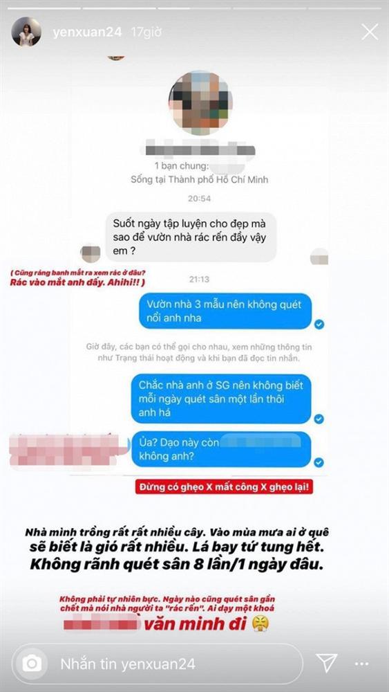 Đang miệt mài tập thể dục lại bị chê ở dơ, bạn gái Lâm Tây đáp trả: Vườn nhà 3 mẫu nên không quét nổi-3