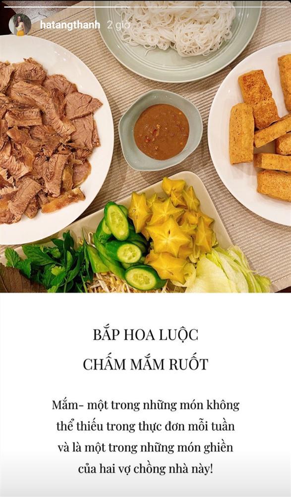 Không phải cao lương mỹ vị, bất ngờ với món ăn khoái khẩu của vợ chồng Tăng Thanh Hà-2