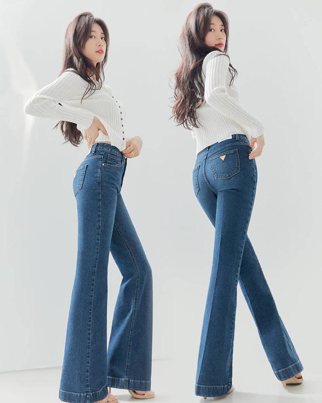Nhìn Suzy quảng cáo quần jeans chân dài miên man thấy mê, ngó sang ảnh thật mới biết hóa ra chỉ là ánh trăng lừa dối-1