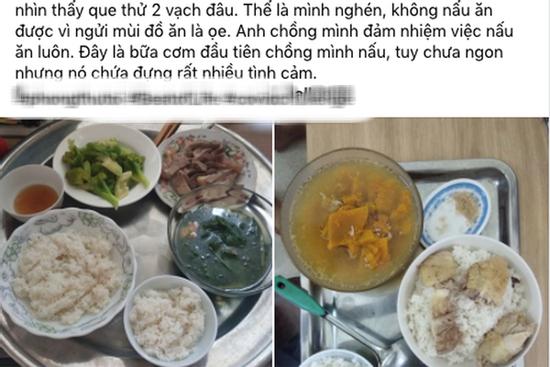 Vợ trẻ khoe mâm cơm chồng nấu 'sương sương' mà hút gần 4k 'like'