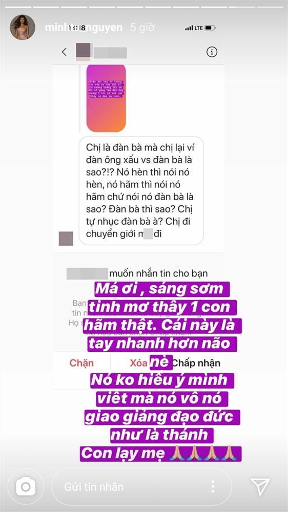 Người mẫu Minh Tú bị chỉ trích là đàn bà mà nhục mạ đàn bà-2