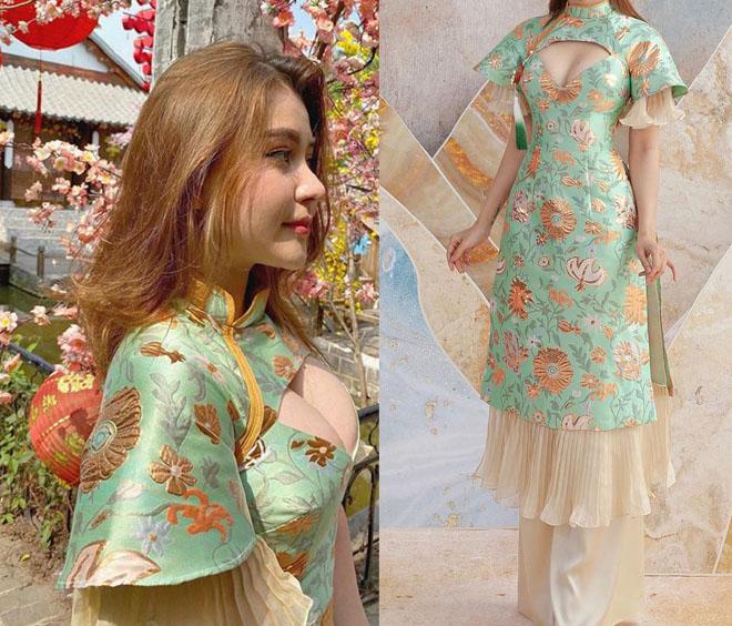 Búp bê lai xinh nổi tiếng Sài thành gây tranh cãi vì áo dài toang phần ngực-1