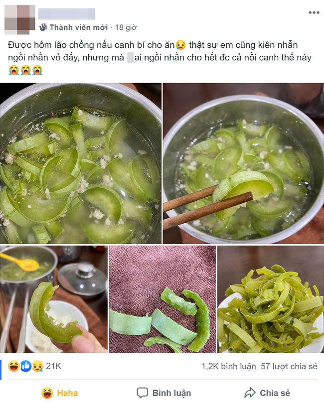 Món canh bí đao chồng trẻ nấu cho vợ có gì mà hút 21k like, nhìn sản phẩm tàn cuộc là rõ-1