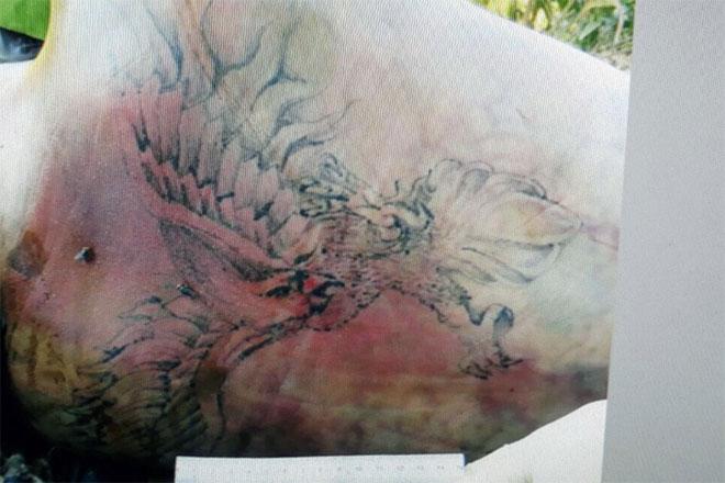 Người đàn ông có hình xăm đại bàng bị siết cổ, ném xuống sông-1