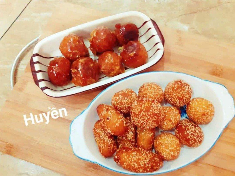 Mẹ đảm Hải Phòng mách cách làm bánh rán vừng giòn ngon, nóng hổi, hàng nghìn chị em mê-2