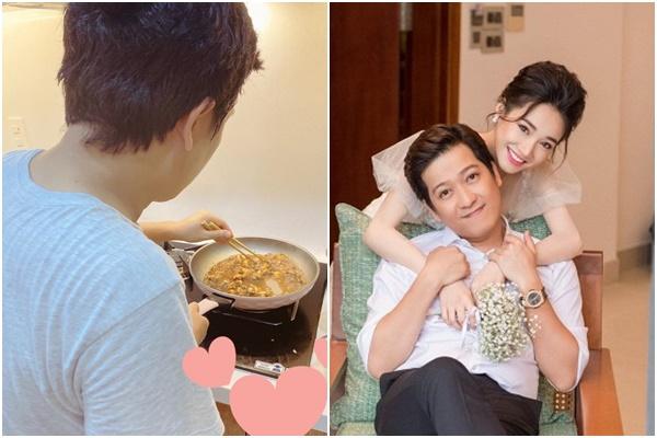 Nấu ăn cho Nhã Phương, hành động phủi tay vào quần của Trường Giang gây chú ý-2